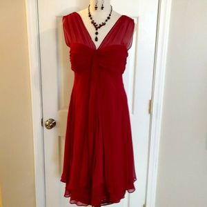 Donna Ricco New York Red Dress, Size 12
